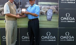 Ernie Els presents first Omega Double Eagle Trophy