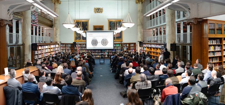 Very often, it's “standing room only” at the society's horological lectures.