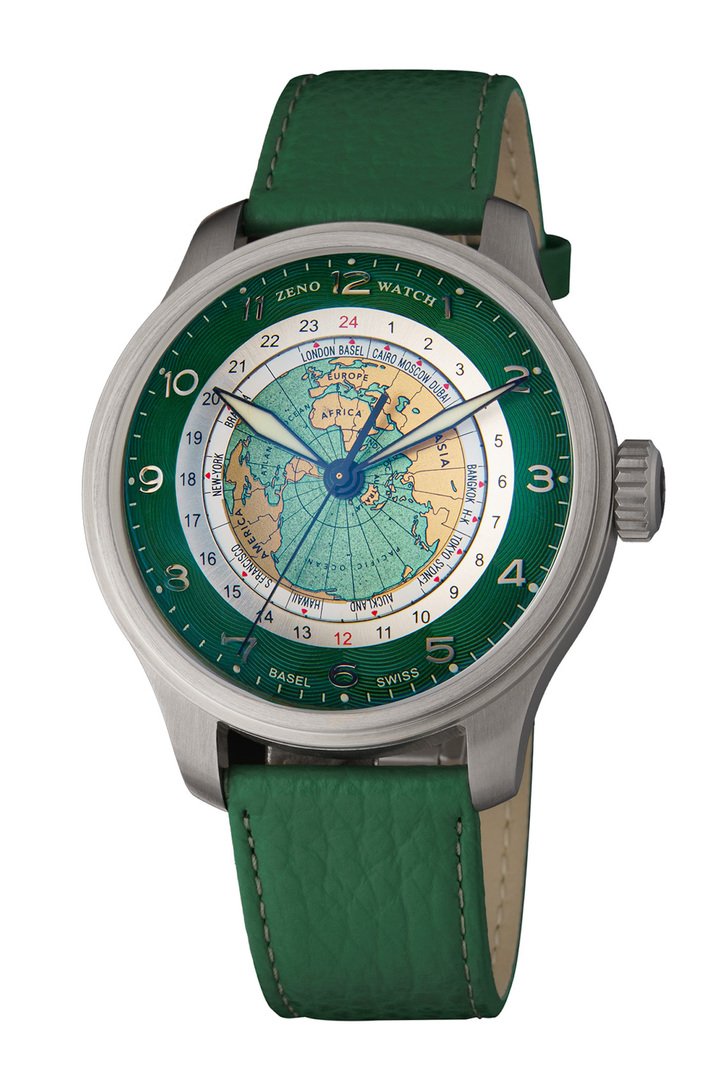 Zeno Polar Worldtimer: A Bird's-Eye View of Time from the North Pole