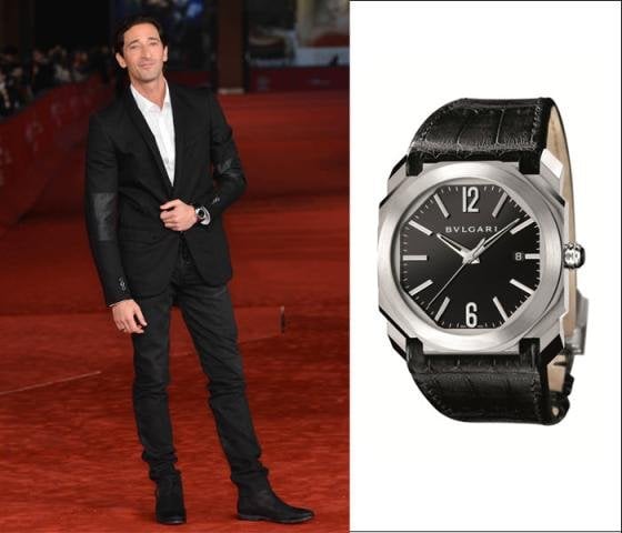 Adrien Brody Wears Bulgari Octo Timepiece at Film Premiere