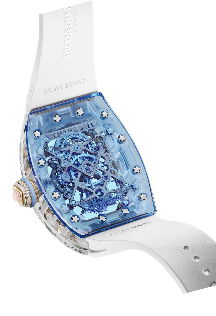 Richard Mille's first movement for sapphire case in the RM 75-01