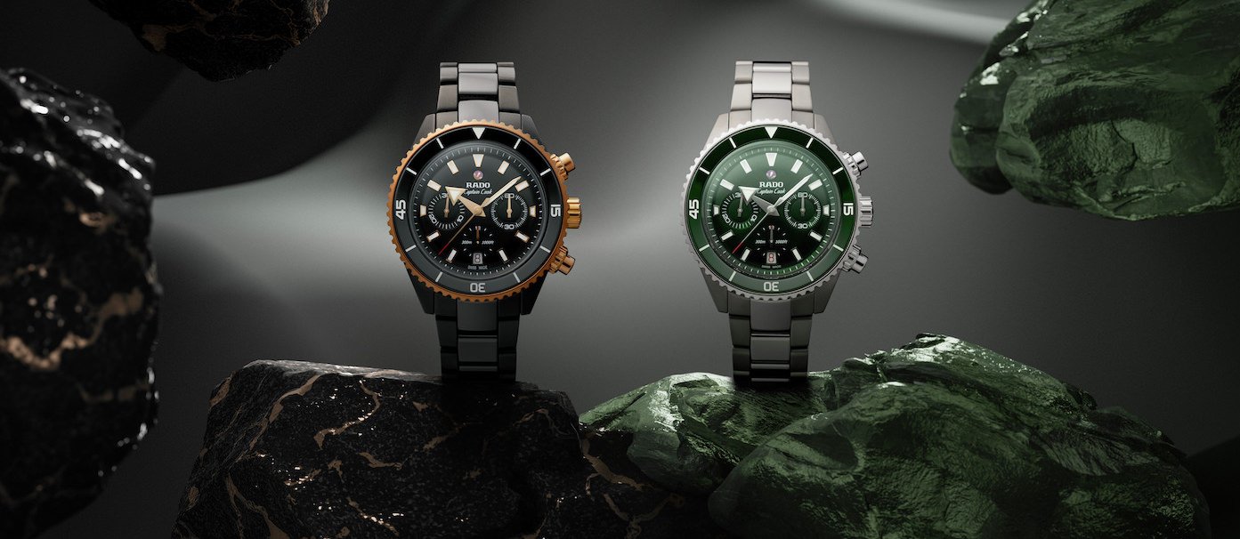 Rado updates Captain Cook chronographs with ceramic and new colours
