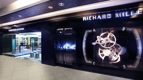 The exterior of the Richard Mille boutique in Kuala Lumpur