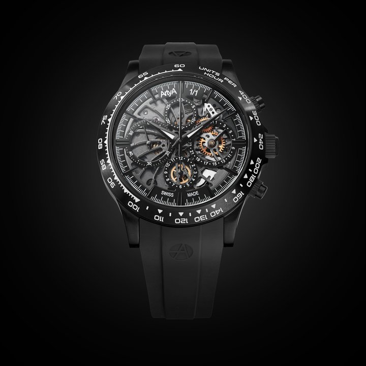 Artya recently presented a wide range of chronographs in the Gears collection, made from innovative materials.