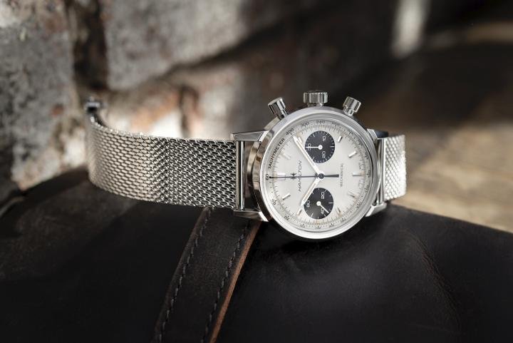 With the Intra-Matic Chronograph H, Hamilton brings hand-wound chronographs back to its “American Classic” collection.