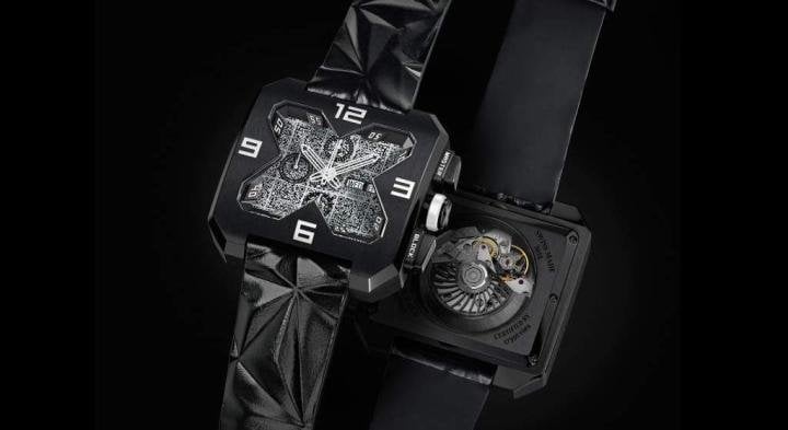 The MasterBlock by Geneva-based startup Gvchiani is a limited-edition timepiece equipped with a certificate linked to the Blockchain issued by Cryptolex.