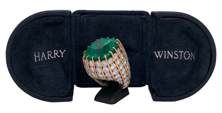 Paul Fisher Inc - Harry Winston 52 ct Emerald Ring