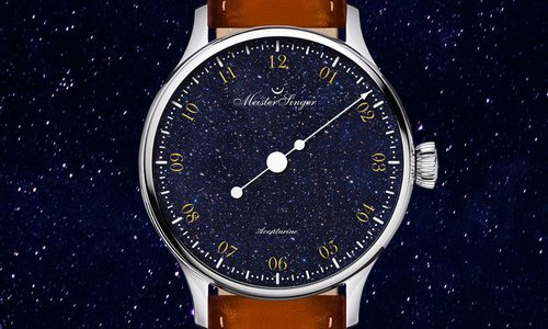 MeisterSinger unveils the Pangaea Aventurine: a single-hand watch with a genuine stone dial