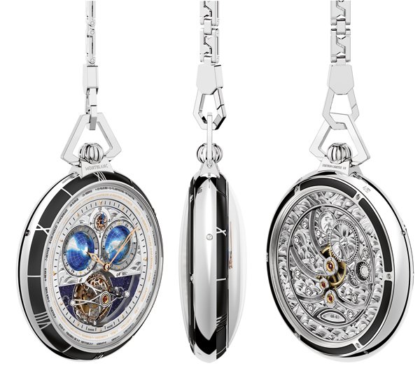  Villeret Tourbillon Cylindrique Pocket Watch 110 Years Edition by Montblanc