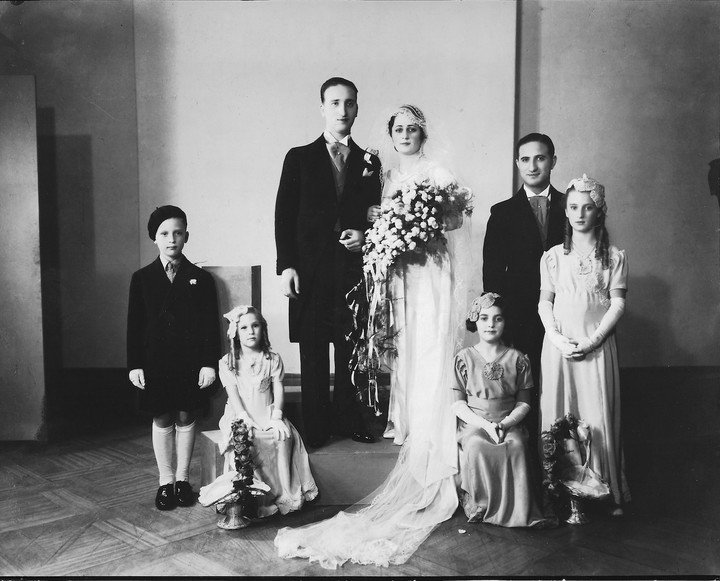 Albert and Helen Beraha's wedding portrait. Omtis Ltd-private collection.