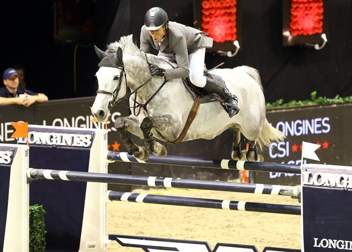 Ludger Beerbaum on Chiara during the Longines Grand Prix