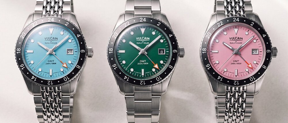 Vulcain: a new colour palette for the Skindiver Nautique GMT