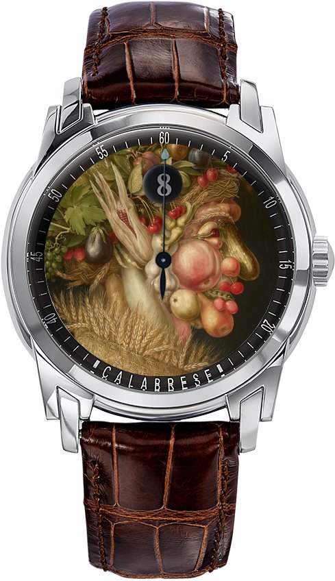 A Watch Museum model with details of “Summer” by Giuseppe Arcimboldo (1563)