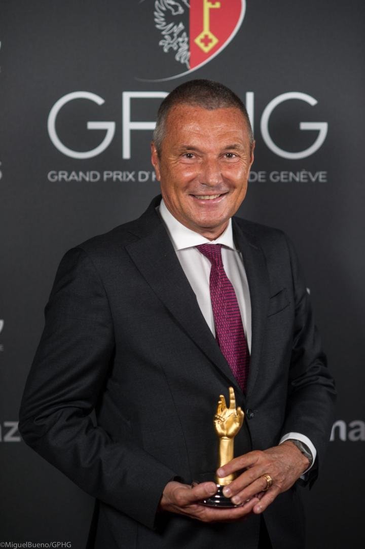 Jean-Christophe Babin, CEO of Bulgari, at the 2021 edition of the Grand Prix d'Horlogerie de Genève (GPHG)