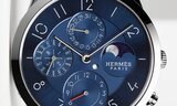 HERMÈS Slim Quantième Perpétuel Platine