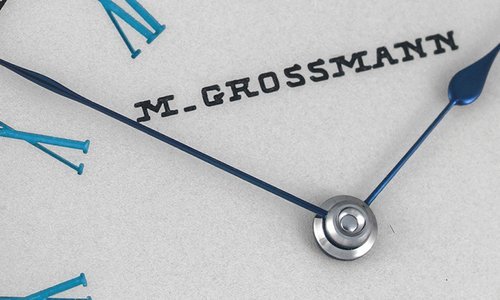 Moritz Grossmann introduces the Tefnut 36 Silver-Plated by Friction Turquoise Blue