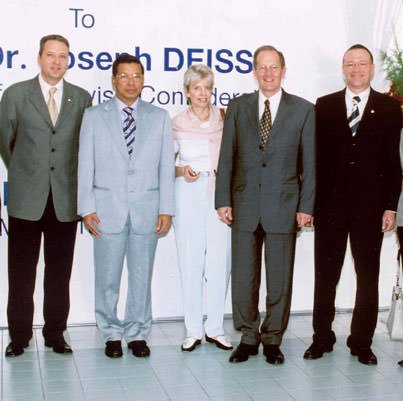 Swiss President Joseph Deiss visits RONDA THAILAND.