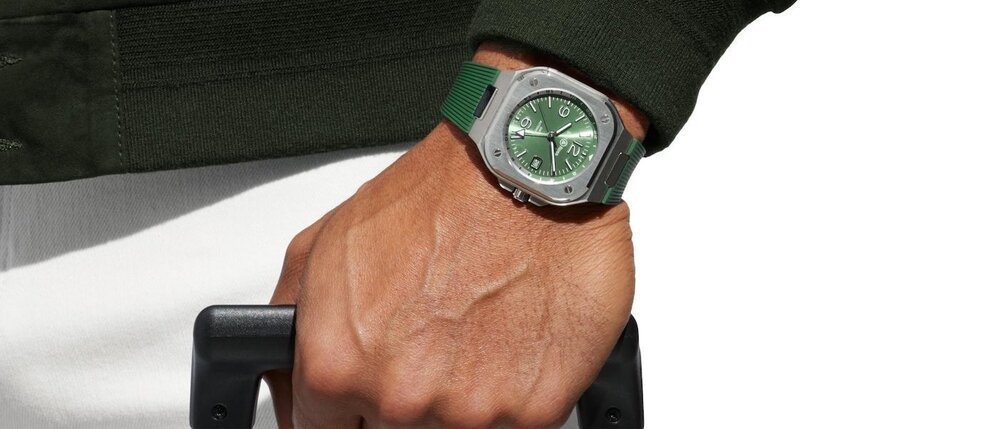 Bell & Ross introduces the BR-05 GMT Green Steel