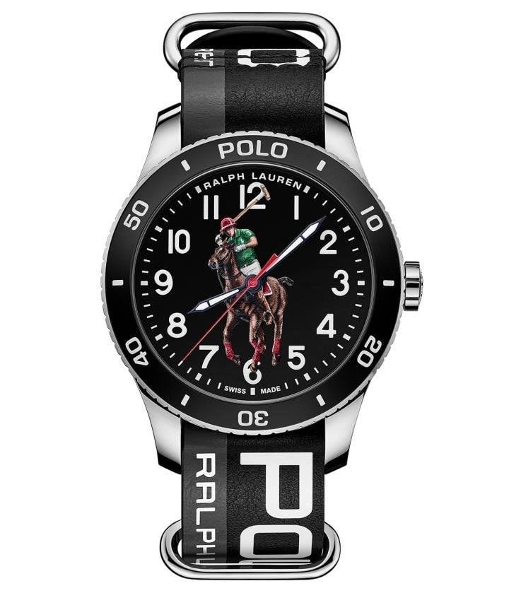 Ivy League classics, time-honoured English haberdashery, downtown styles and all-American sporting looks are the worlds that Ralph Lauren conjured up when he named his company Polo in 1967. These themes are reflected in the new Polo Watch line, with its original reinterpretation of the famous Ralph Lauren logo, printed in 3D with several layers of colour.