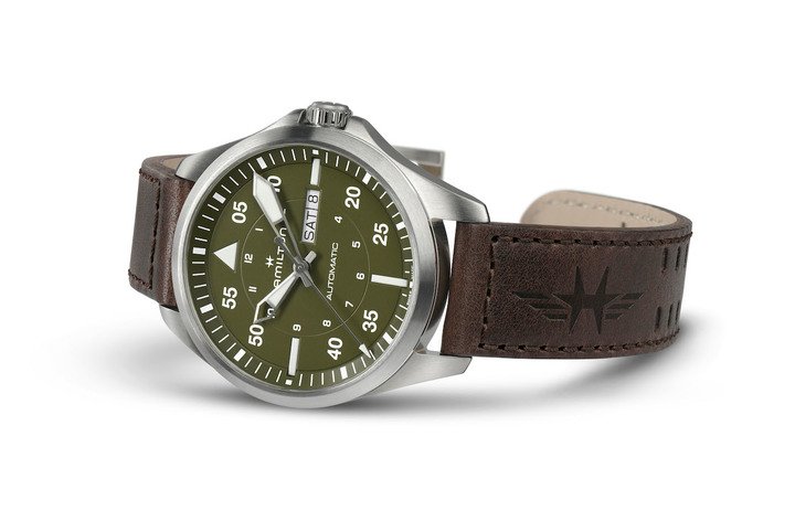 Hamilton is introducing seven new products to its Khaki Aviation Pilot collection. In 1918 a Hamilton watch timed the US Post Office's first air mail service, between New York and Washington, D.C.