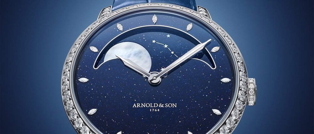Arnold & Son unveils Perpetual Moon 38 White Gold, Aventurine Edition