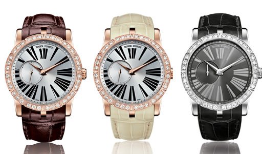Models in the new 42mm Excalibur collection by Roger Dubuis
