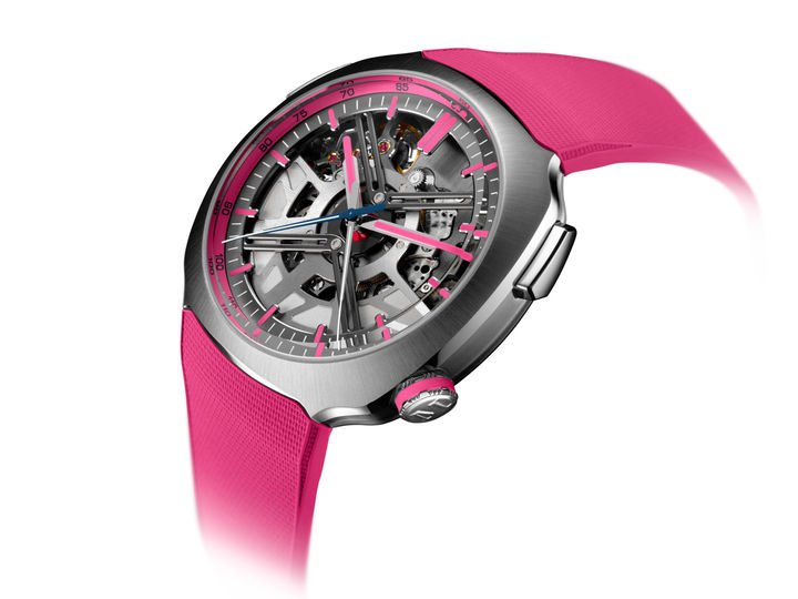 H. Moser & Cie Streamliner Alpine Drivers & Mechanics Pink Editions