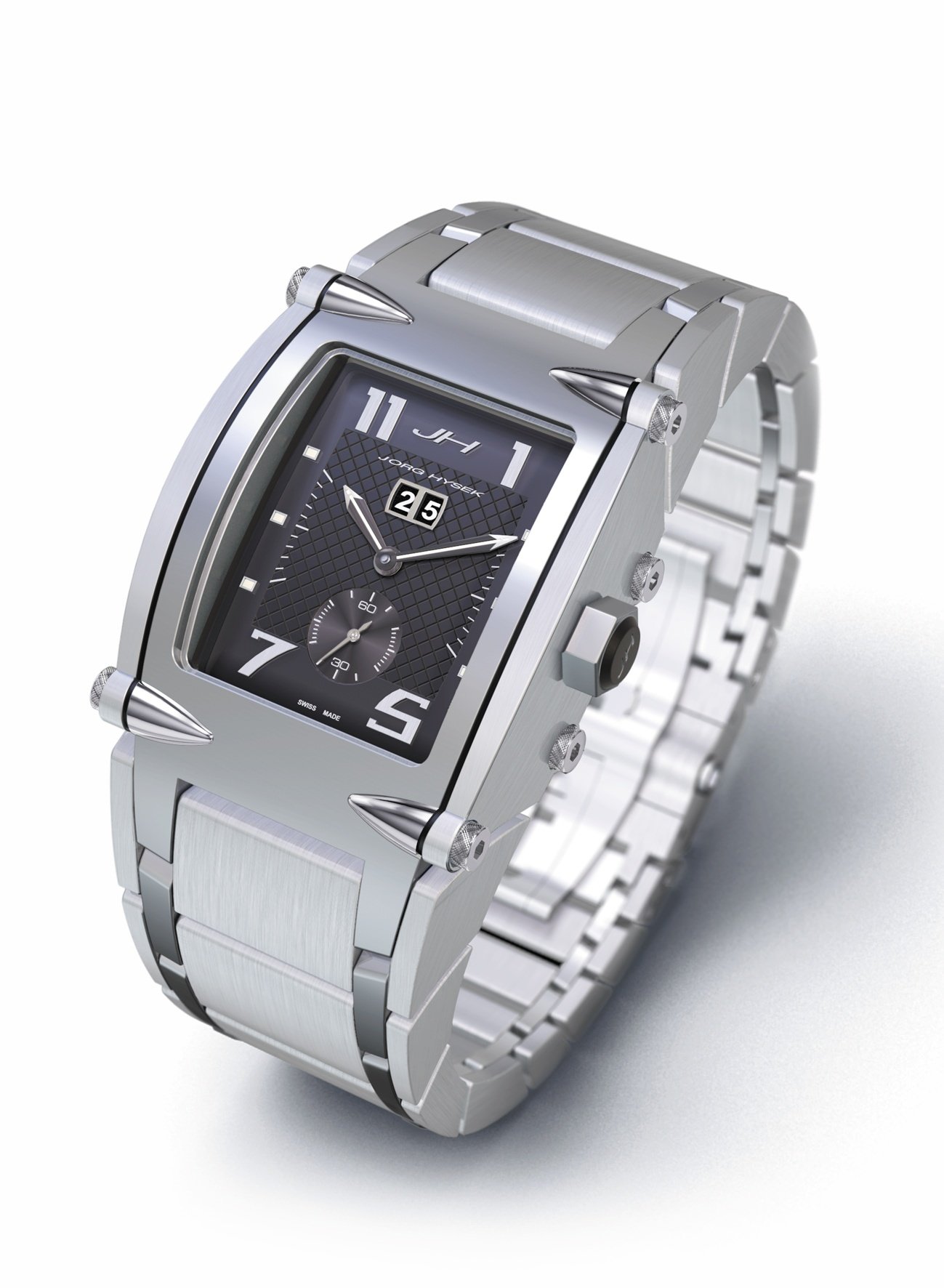 V-KING JORG HYSEK 純正ステンレスバンド 未使用品 ラグ24mm Hysek V-King