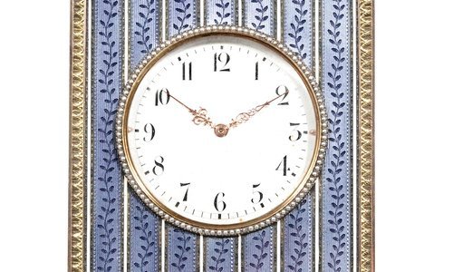 Royal Fabergé clock from Tsar Nicholas II to make auction debut at Piguet
