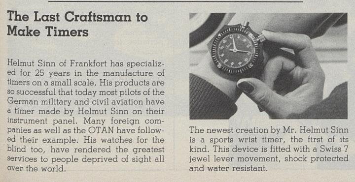 In 1982, Europa Star already reported about the company started by Helmut Sinn. 