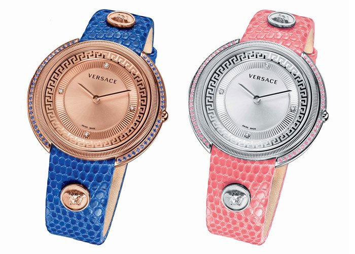 Left: The Versace Thea Blue - Right: The Versace Thea Pink