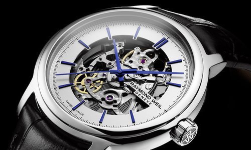 Raymond Weil focuses on the essentials with the Maestro Skeleton