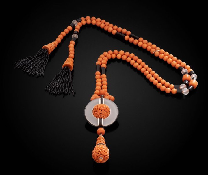 F. Torroni SA – Suzanne Belperron Crystal and Coral Necklace