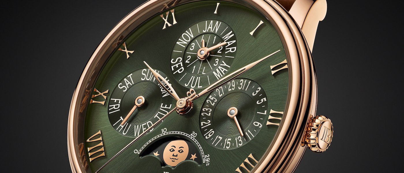  Blancpain Villeret Quantième Perpétuel with an intense green dial