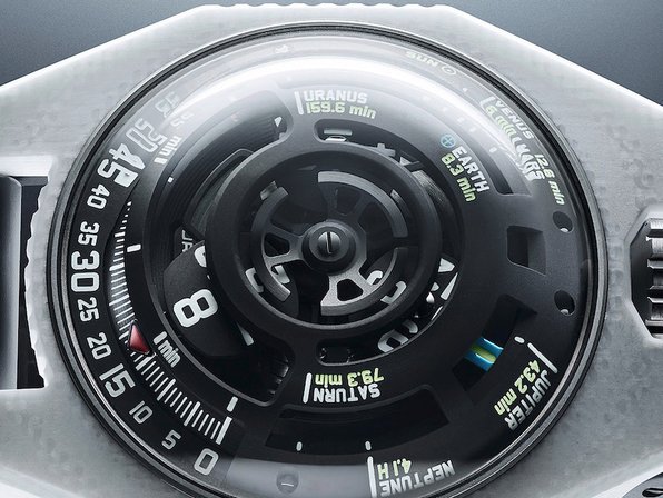 The UR-100V LS Ceramic by Urwerk: time flies at the speed of light