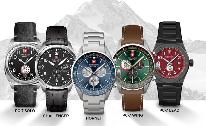 Swiss Military has unveiled a series of limited editions dedicated to the Swiss air force.