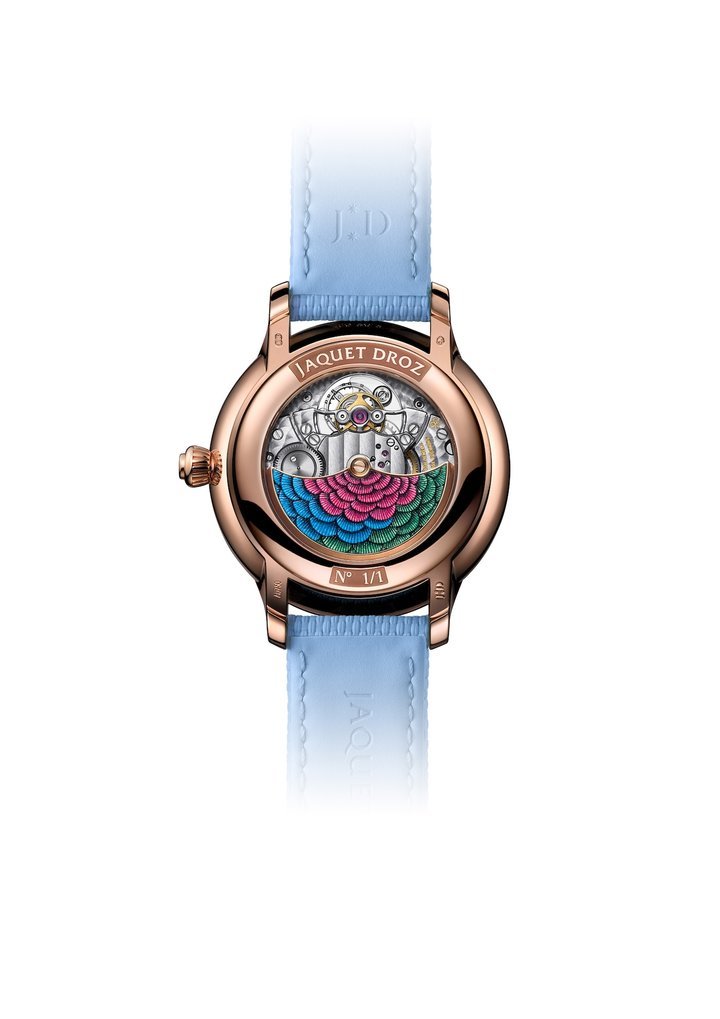 Jaquet Droz Petite Heure Minute Red Gold – Hummingbird