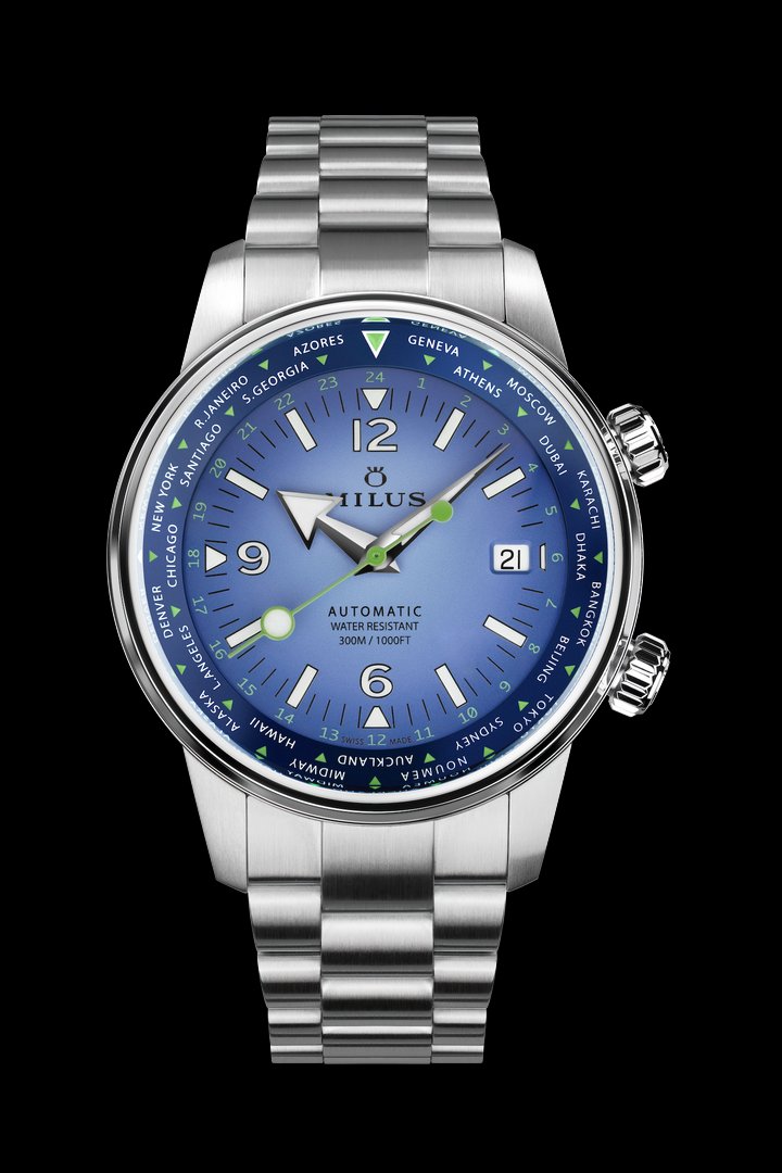 Milus presents the Archimèdes Worldtimer - Blue Odyssey