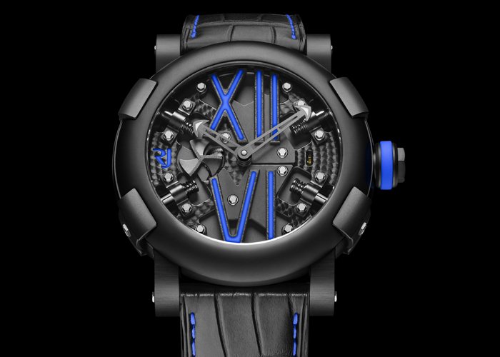 Steampunk Auto Colours Timepiece (Blue) by RJ Romain Jerome