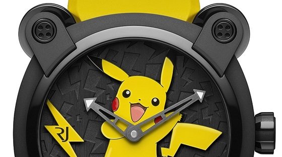 Romain Jerome plays with Pokémon