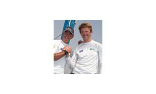 Jean-Pierre Dick and Loïck Peyron –Corum ambassador- on Virbac-Paprec 3 win the Barcelona World Race
