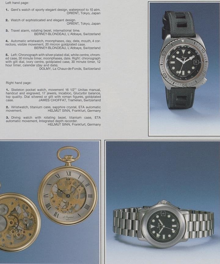 As shown in this 1987 edition of Europa Star, titanium watches have been a specialty of Sinn for a long time.