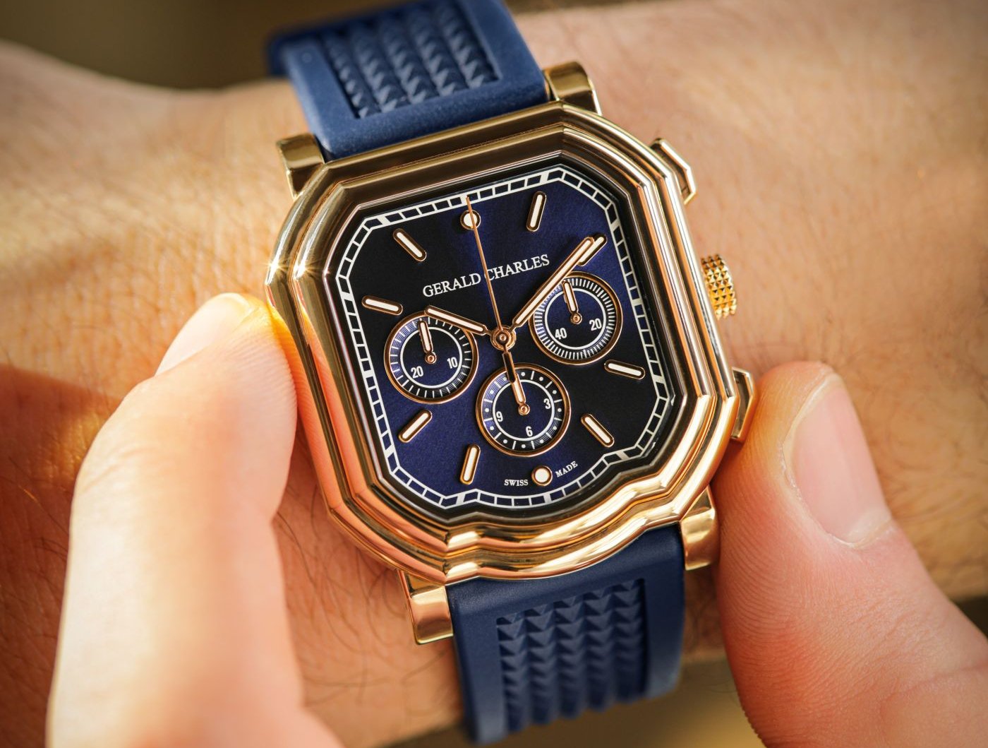 Gerald Charles presents two new 18-carat rose gold Maestro models