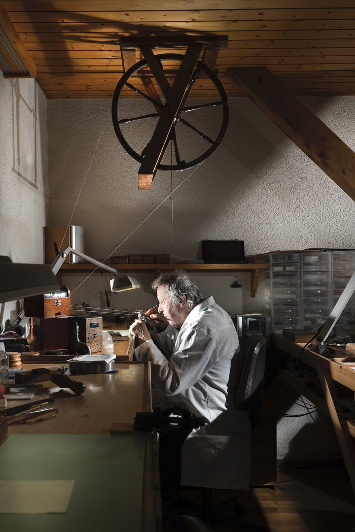 Daniel Roth at his working bench