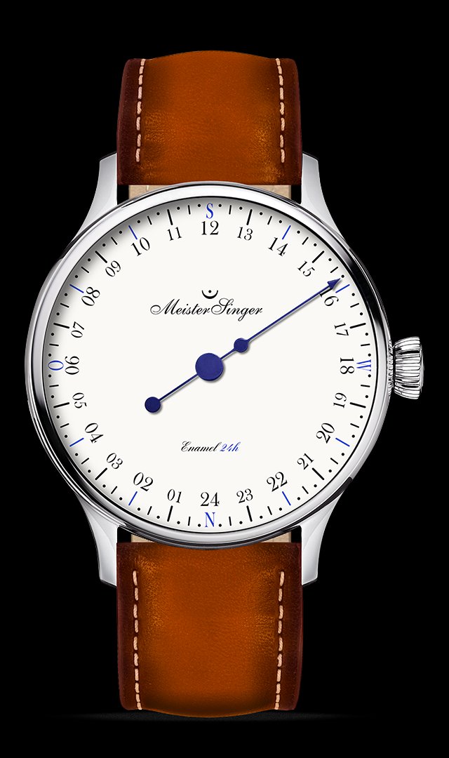 MeisterSinger 24H Enamel Edition marks a day in one sweep