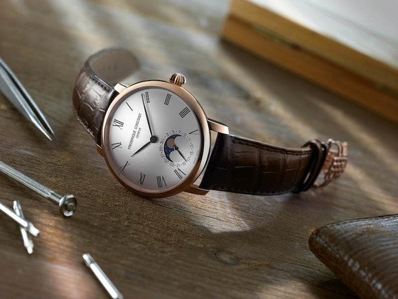 What makes the Frederique Constant Slimline Moonphase Manufacture “timeless”?