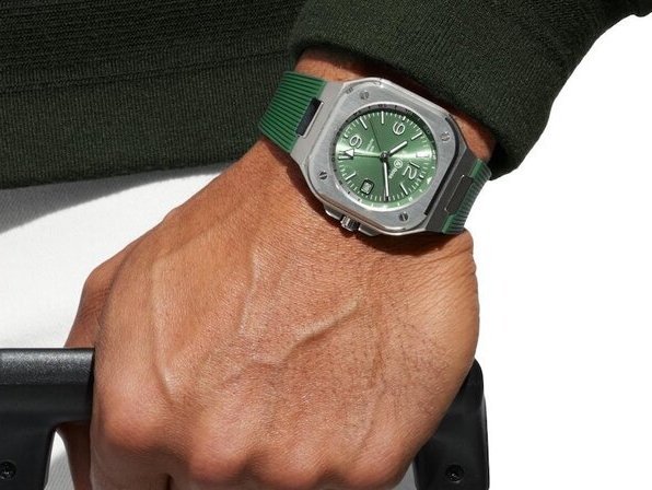 Bell & Ross introduces the BR-05 GMT Green Steel