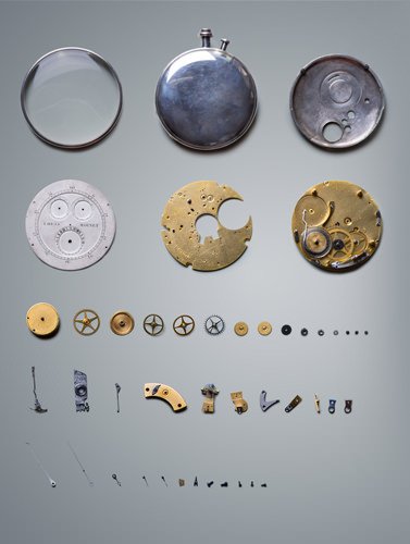 The components of the Louis Moinet chronograph from 1815