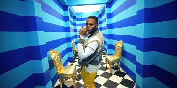 Jason Derulo wearing IceLink (AM0SL 6Timezone Ambassador timepiece)