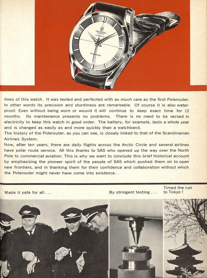 An article about the Polerouter published in Europa Star in 1965